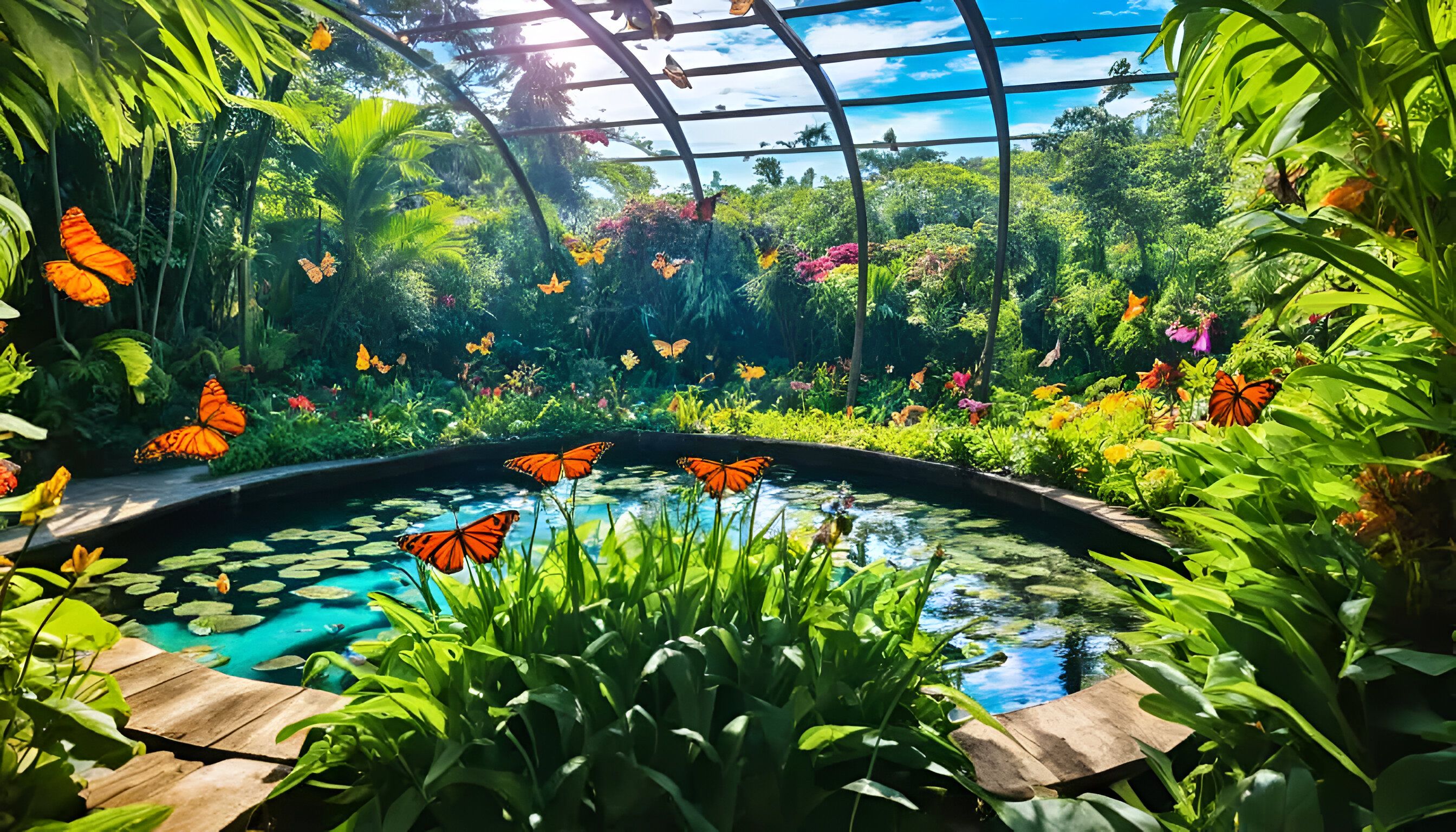 Jardín de mariposas de Dubai